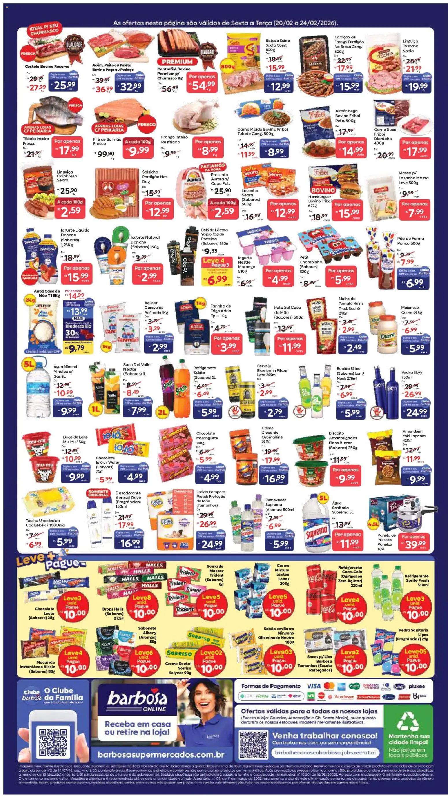 Barbosa Supermercados Folheto - válido de 20.02.2026 | Página: 2 | Produtos: Sabão em barra, Eisenbahn, Frango, Maionese