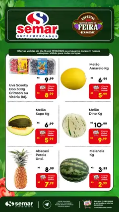 Semar Supermercado - Ofertas Feira - Pré-Visualização do folheto da loja Semar Supermercado, válido de 16.10.2025
