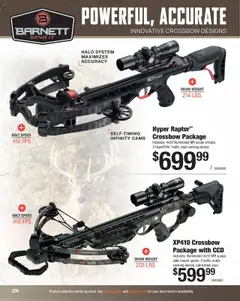 Preview of Cabela's weekly ads valid from 11.08.2025 | Page: 274 | Products: Crossbow, Weight