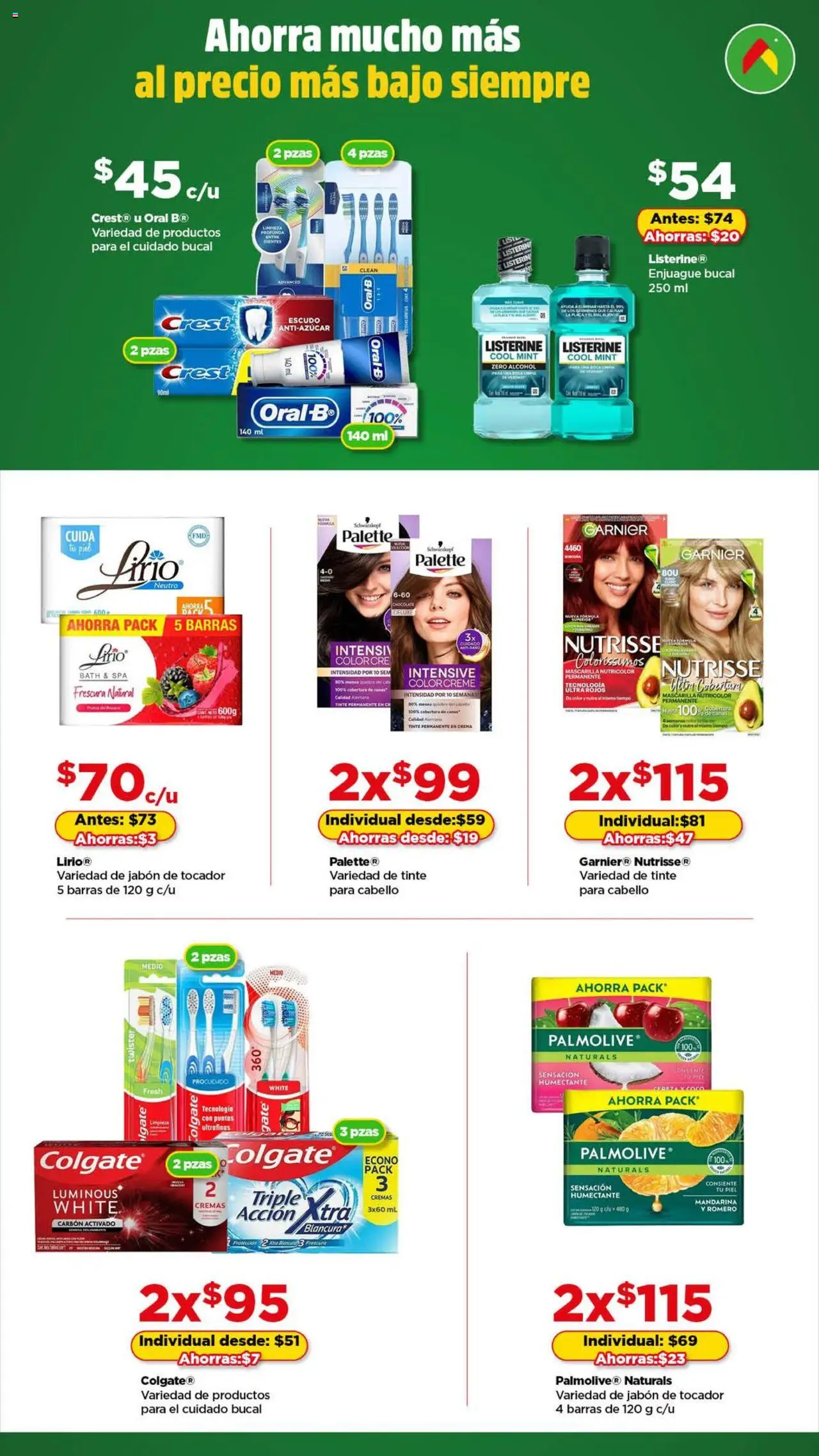 Nuevas ofertas de Bodega Aurrerá válidas en toda la República Mexicana desde el 17.09.2025. ¡Encuentra las mejores ofertas en Bodega Aurrerá - Folleto Tu rutina de las mañanas! | Página: 5 | Productos: Enjuague bucal, Chocolate, Mascarilla, Jabón