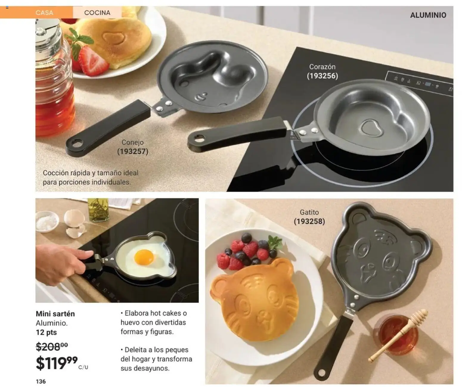 Nuevas ofertas de AVON válidas en toda la República Mexicana desde el 20.12.2025. ¡Encuentra las mejores ofertas en AVON Casa & Estilo 1 2026! | Página: 138 | Productos: Huevo, Pan, Cocina, Sartén