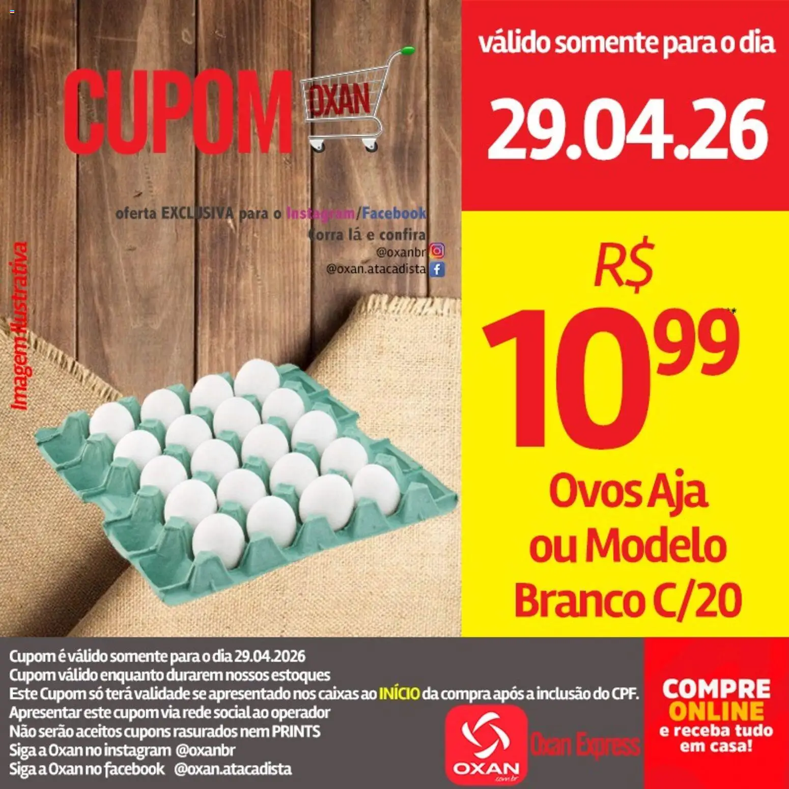 Oxan Atacadista Folheto - válido de 29.04.2026 | Página: 8 | Produtos: Ovos