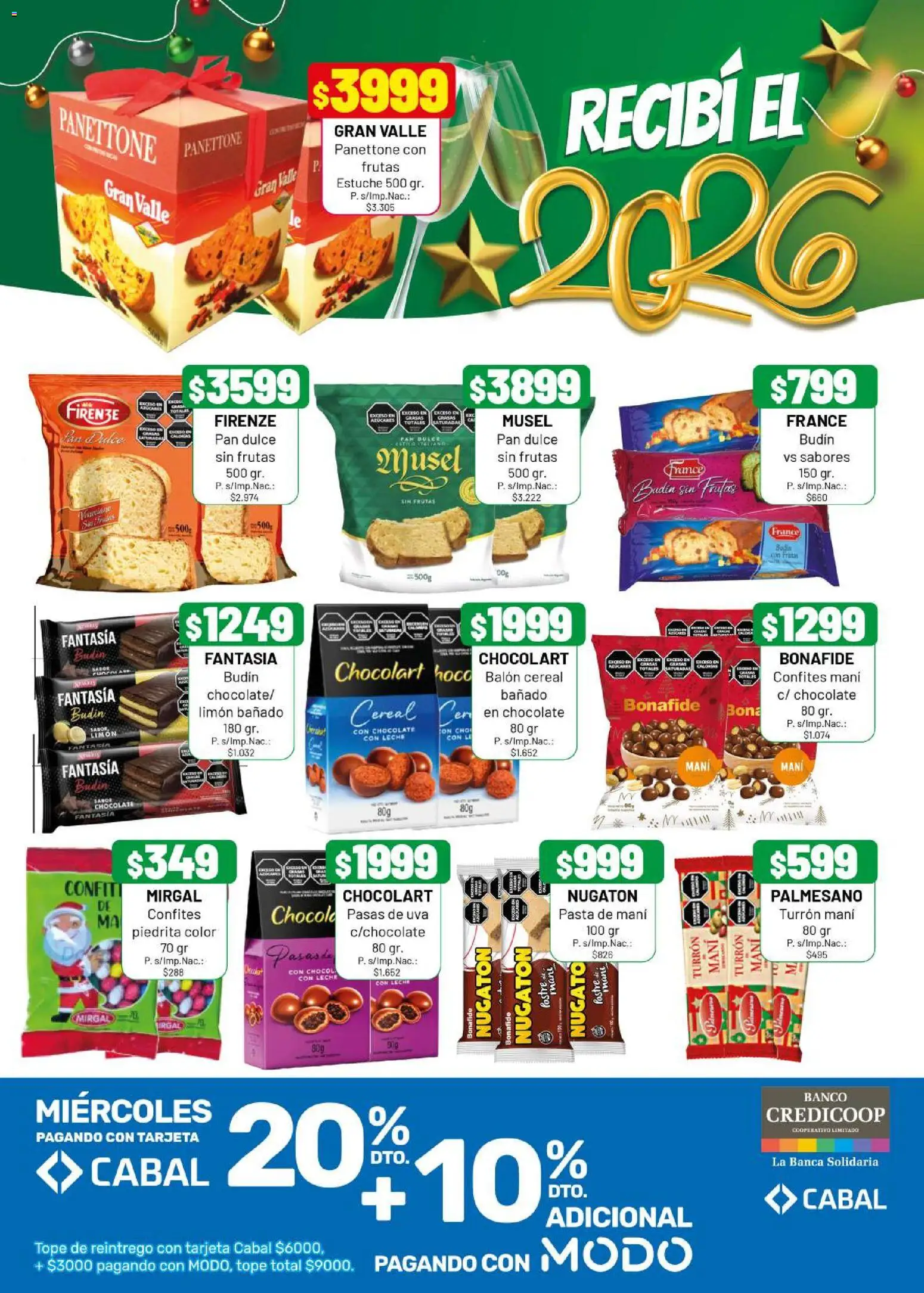 Almacor catálogo │ válido desde el 26.12.2025 | Página: 4 | Productos: Banco, Pasas de uva, Leche, Estuche