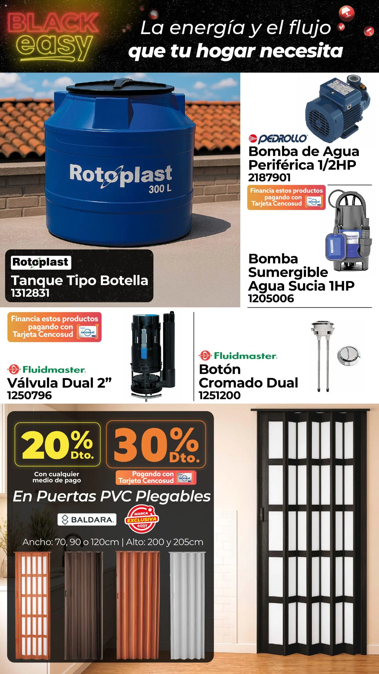 Easy revista - valida desde el 27.10.2025 | Página: 11 | Productos: Agua, Bomba de agua, Botella, Válvula