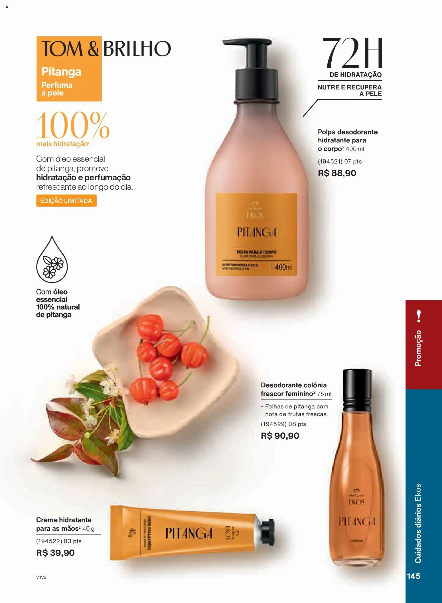 Natura Folheto - válido de 26.11.2025 | Página: 145 | Produtos: Desodorante, Óleo, Creme