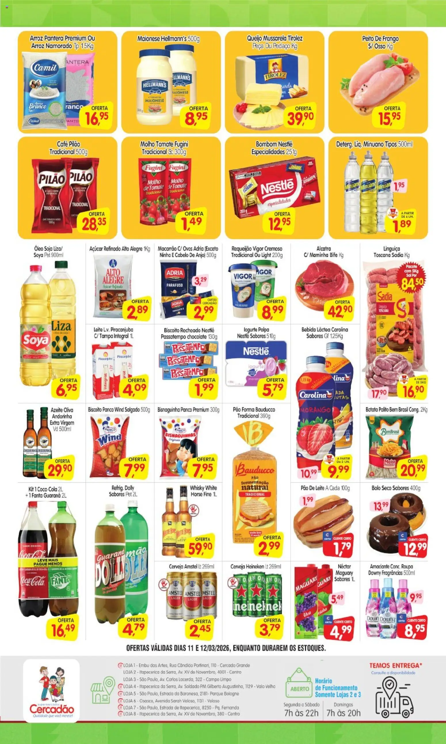Cercadão Folheto - válido de 11.03.2026 | Página: 2 | Produtos: Biscoito, Fanta, Chocolate, Biscoito recheado