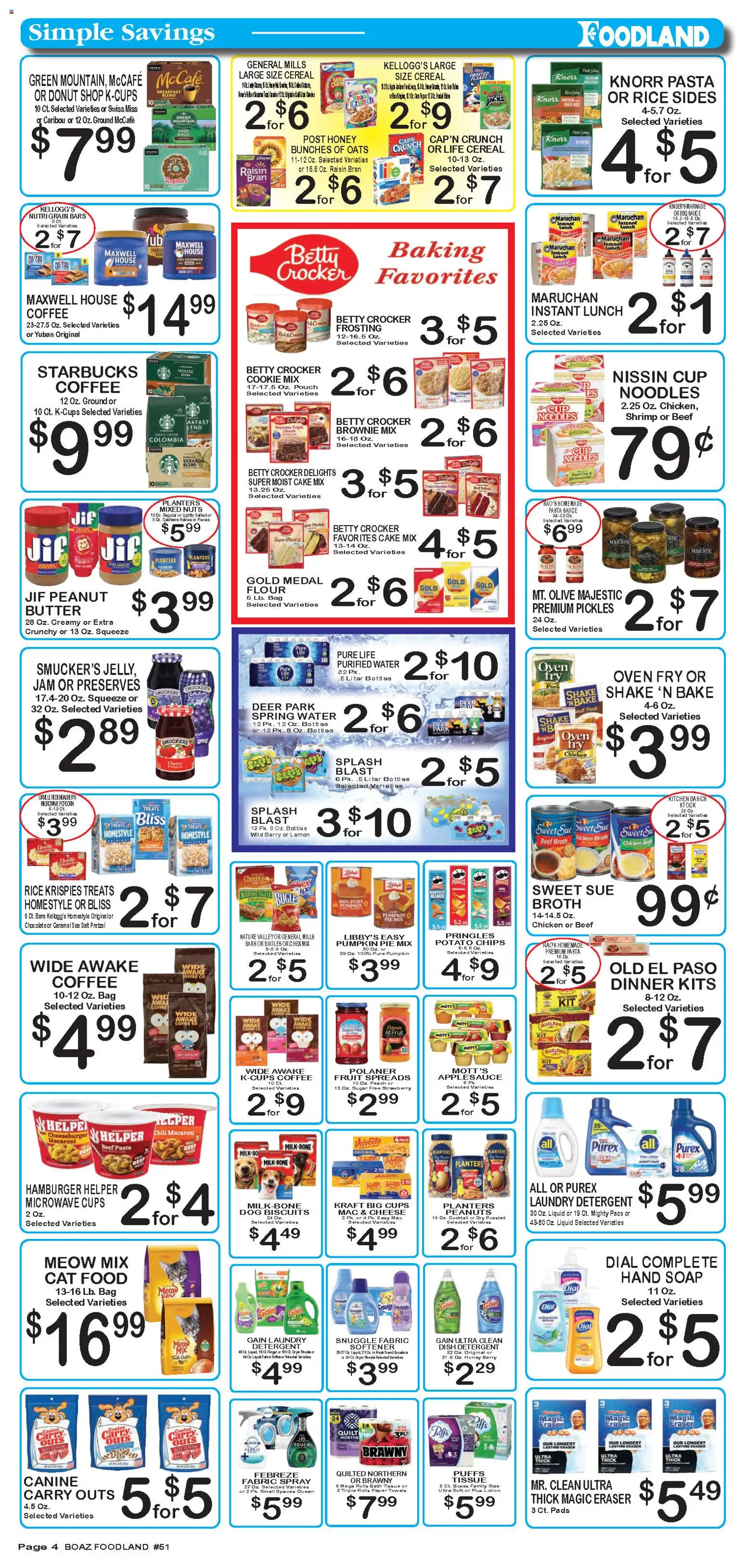 Foodland Weekly Ad - valid from 09.12.2025 | Page: 4 | Products: Pork, Flakes, Sugar, Quilt