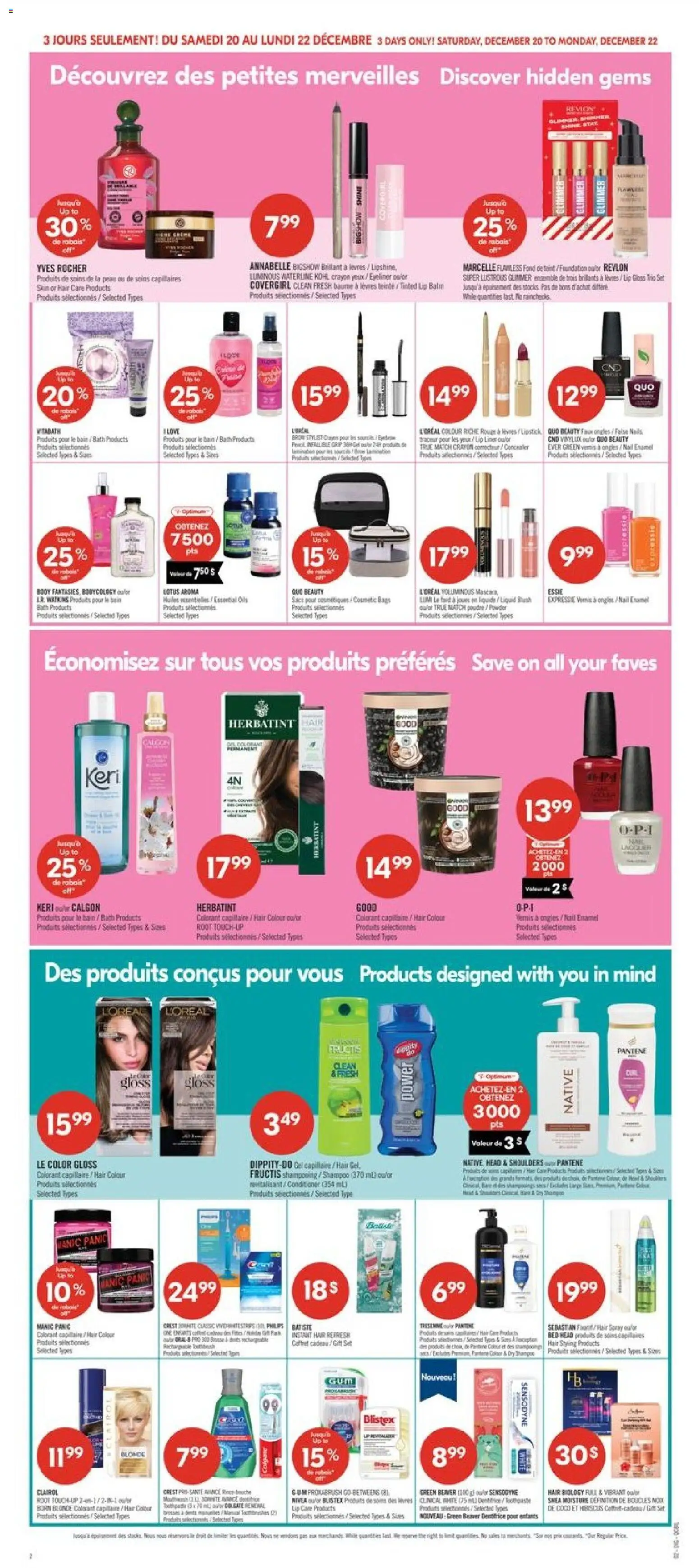 Pharmaprix flyer valid from 20.12.2025 | Page: 13 | Products: Electric toothbrush, Blush, Shampoo, Bath