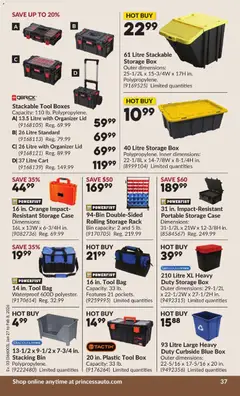 Preview of Princess Auto - 2 Week Sale! from shop Princess Auto valid from 27.01.2026 | Page: 45 | Products: Case, Bag, Box