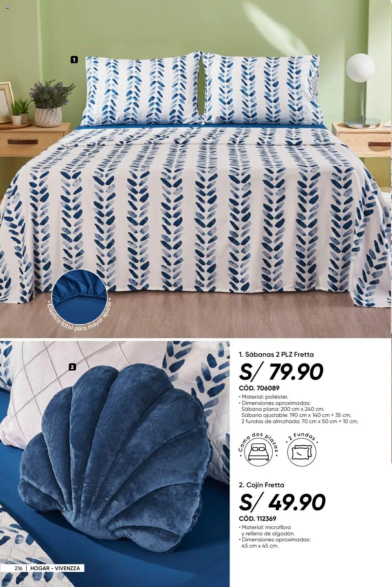 Catálogo Azzorti válido desde 18.08.2025 | Página: 220 | Productos: Cama, Almohada