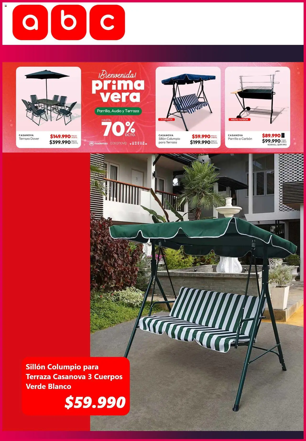 Katalog Abc │ válido desde el 24.09.2025 | Página: 2 | Productos: Audio, Columpio, Parrilla, Sillón
