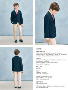 Vista previa de El Corte Inglés catálogo Comuniones , nuevo folleto de la tienda, válido en México a partir del 20.11.2025 | Página: 20 | Productos: Traje, Camisa, Algodón, Corbata