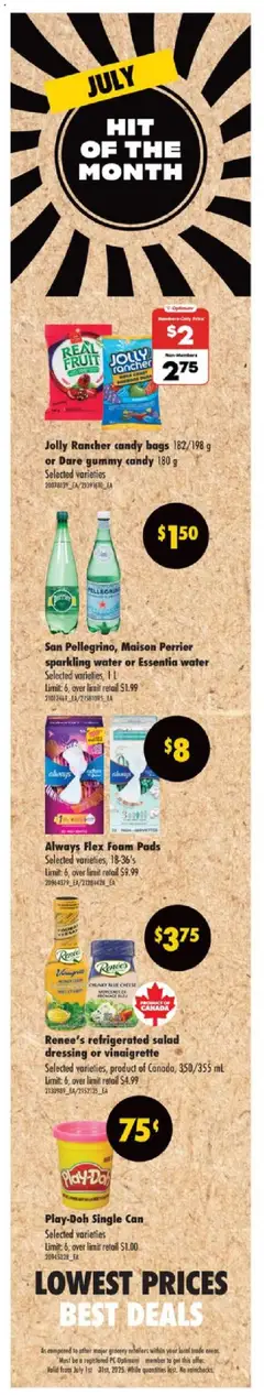 Real Canadian Superstore flyer valid from 17.07.2025 | Page: 3 | Products: Salad, PC, Cheese