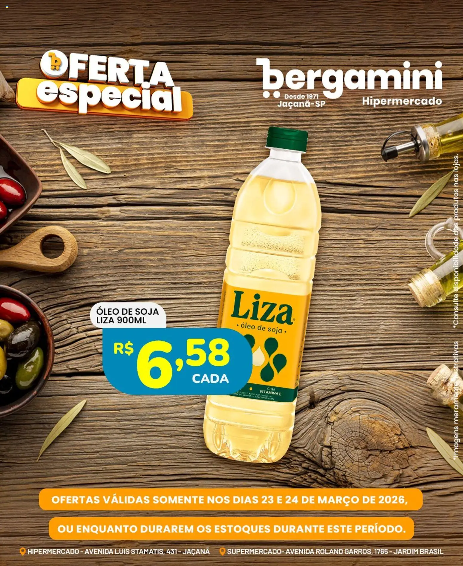 Supermercado Bergamini Folheto - válido de 23.03.2026 | Página: 4 | Produtos: Óleo, Soja