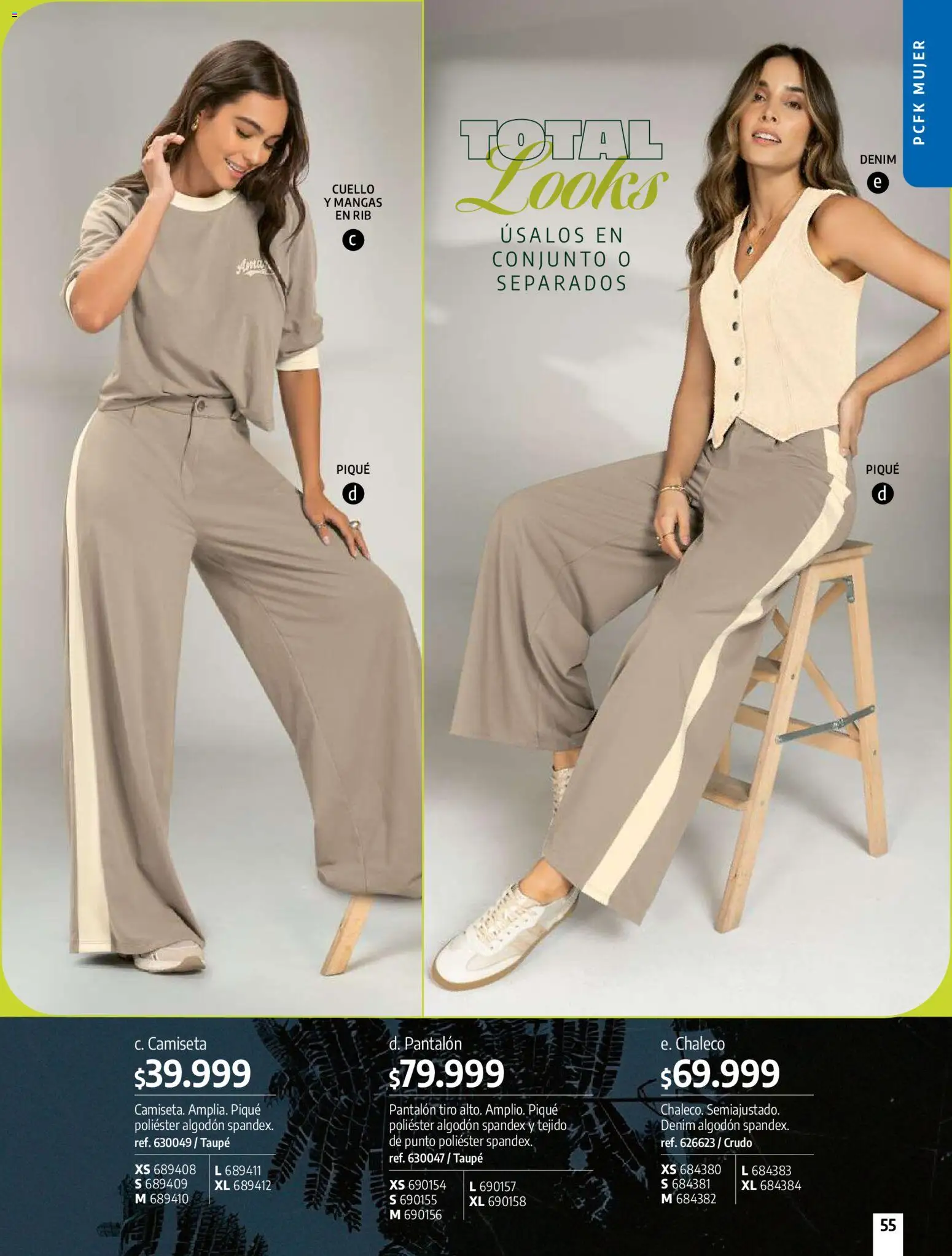 Pacifika revista - valida desde el 01.02.2026 | Página: 55 | Productos: Camiseta, Conjunto, Cuello, Chaleco