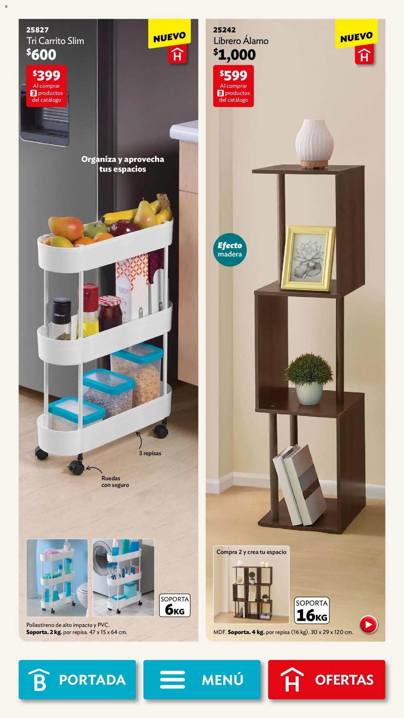 Nuevas ofertas de Betterware válidas en toda la República Mexicana desde el 01.12.2025. ¡Encuentra las mejores ofertas en Betterware campaña 12 2025! | Página: 13 | Productos: Repisa