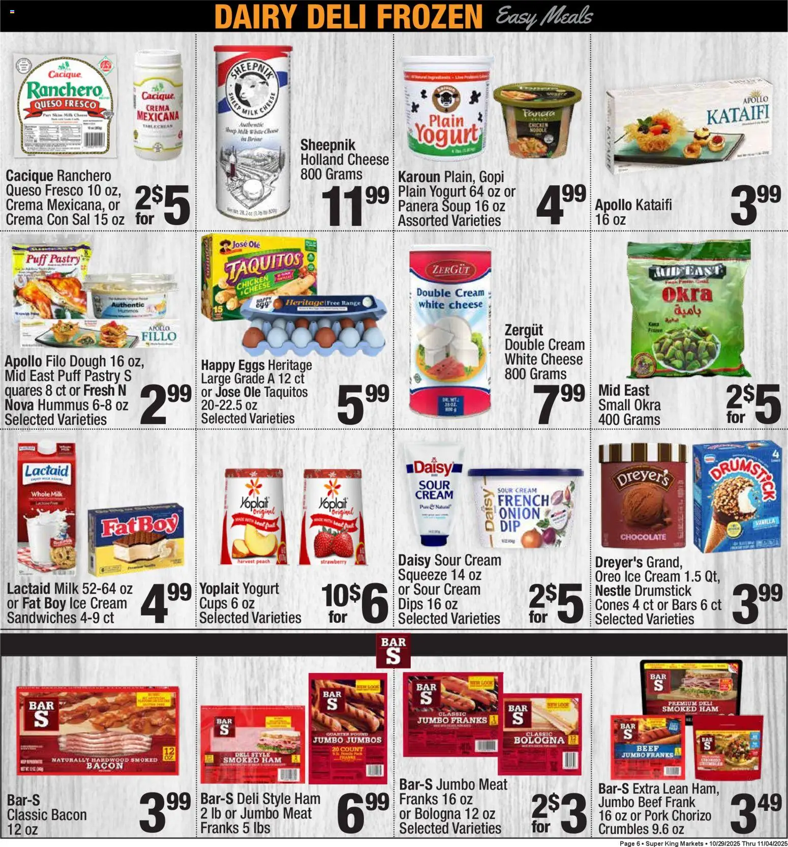 Super King - Weekly Ad - valid from 29.10.2025 | Page: 6 | Products: Chocolate, Beef, Puff Pastry, Onion