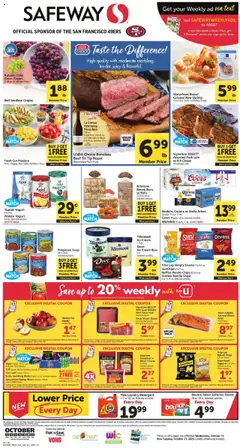 Preview of Safeway weekly ads valid from 15.10.2025