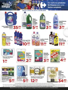Carrefour Folheto - válido de 25.07.2025 | Página: 7 | Produtos: Detergente, Óleo, Desinfetante, Água sanitária