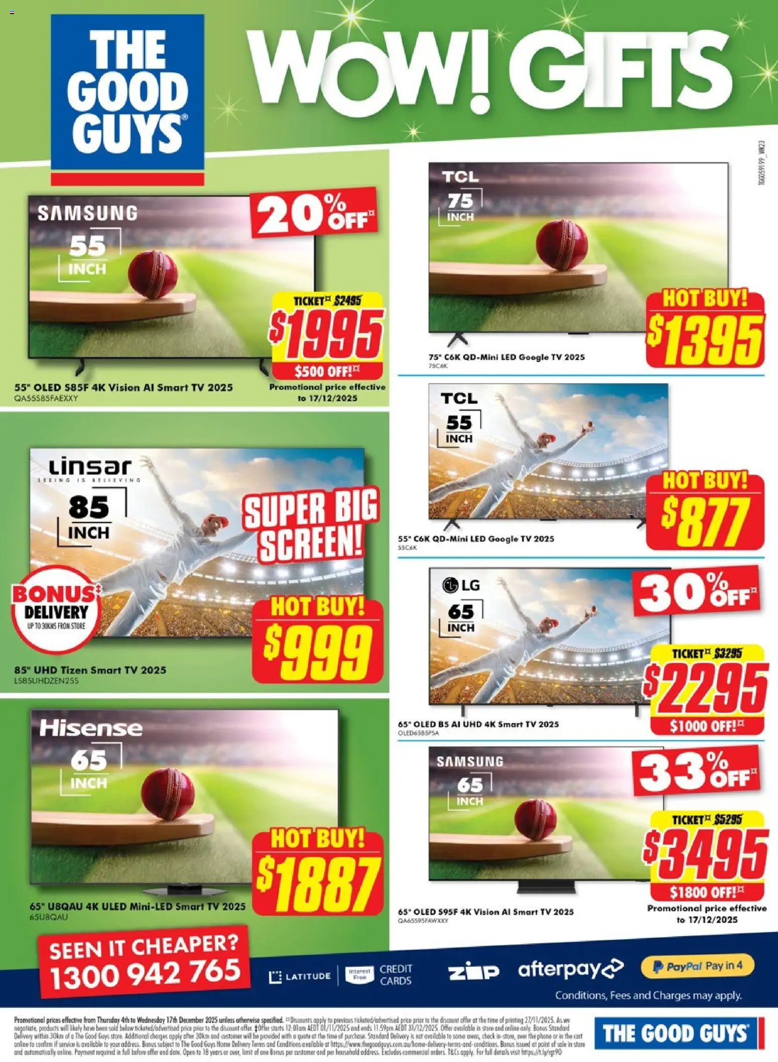 The Good Guys catalogue - valid from 03.12.2025 | Page: 33 | Products: Cart, Phone, Smart tv, Screen