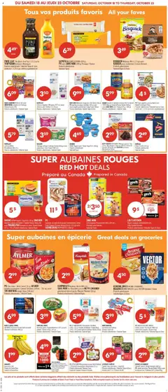 Preview of CAMPBELL'S Bouillon/Broth, (900 mL), SANS NOM riz/Rice (900 g) ou/or BETTY CROCKER pommes de terre en purée/Mashed Potatoes (215 g). Produits sélectionnés/Selected Types from shop Pharmaprix valid from 18.10.2025 | Page: 5