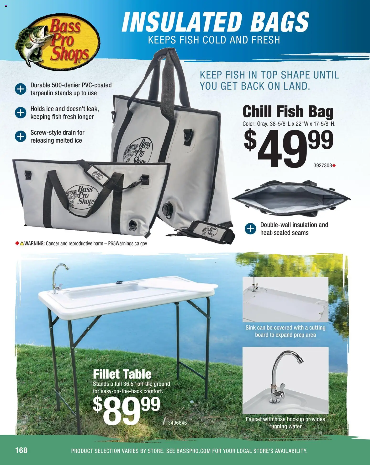 Cabela's Saltwater Specialist 26 - valid from 15.12.2025 | Page: 168 | Products: Table, Fish, Water, Bag