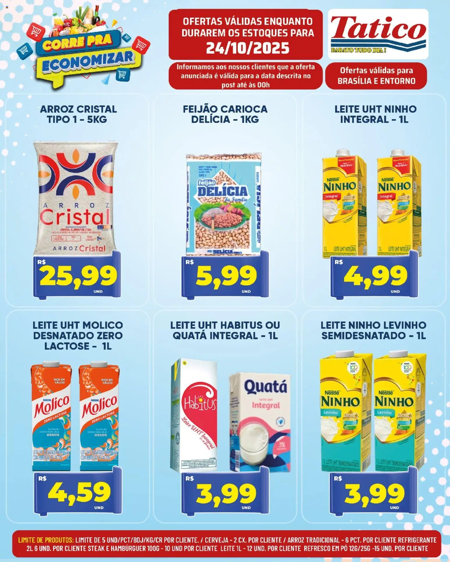 Tatico Folheto - válido de 24.10.2025 | Página: 2 | Produtos: Cerveja, Arroz, Cálcio, Refrigerante