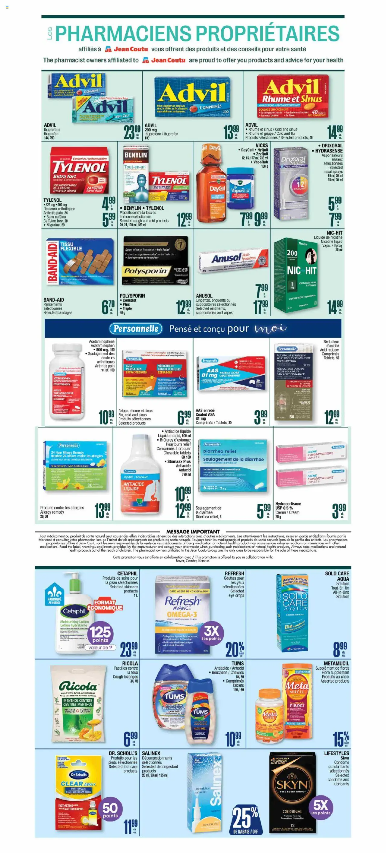 Jean Coutu flyer valid from 02.10.2025 | Page: 3 | Products: Cream, Juice