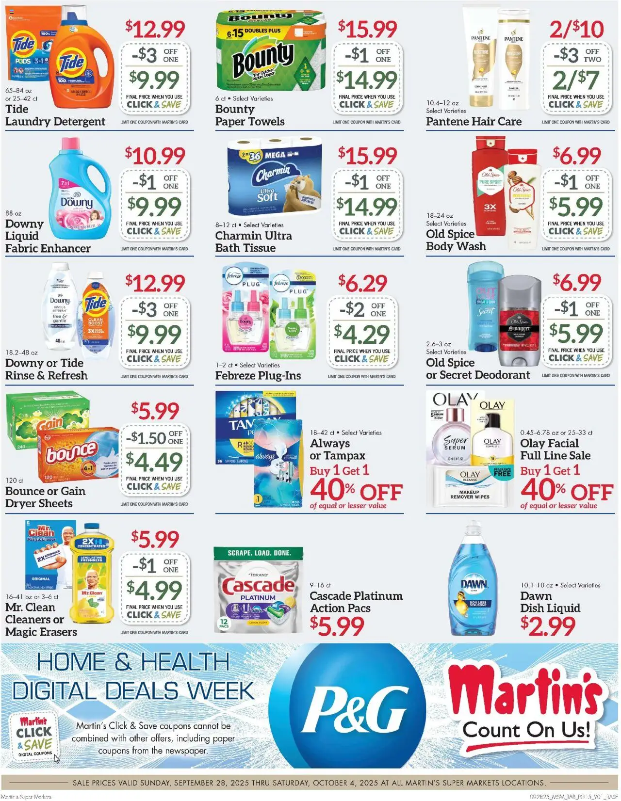 Martin’s Weekly Ad - valid from 28.09.2025 | Page: 15 | Products: Picker, Tampons, Body Wash, Lemon