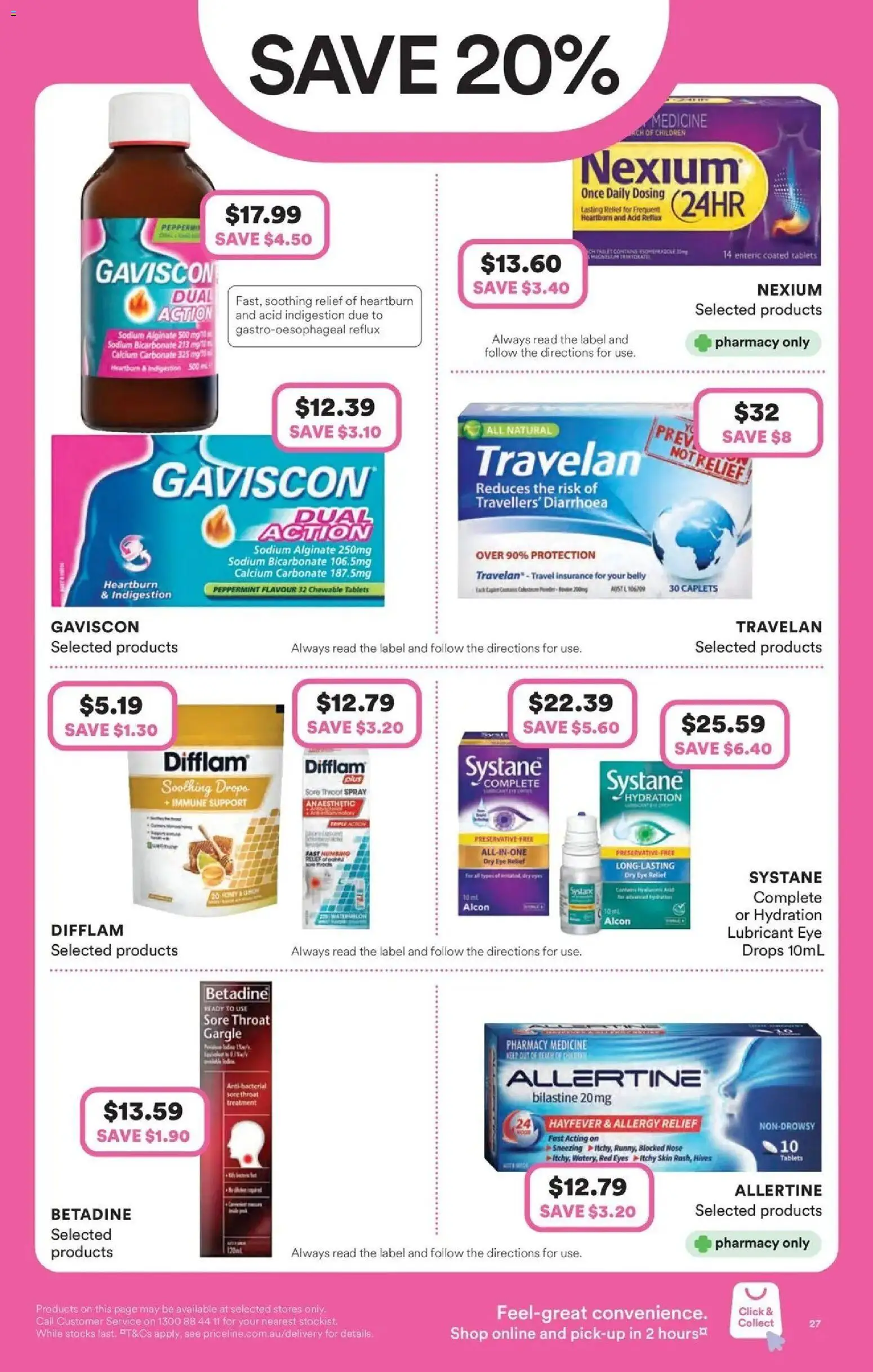 Priceline Pharmacy catalogue - valid from 25.03.2026 | Page: 27 | Products: Lubricant, Treatment, Tablets, Allergy