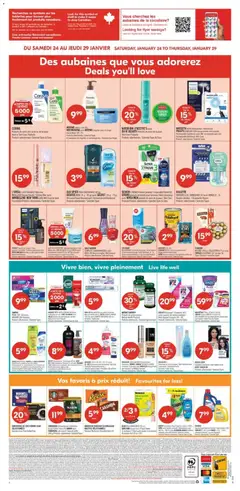 Preview of Pharmaprix weekly flyer / circulaire from shop Pharmaprix valid from 23.01.2026 | Page: 16 | Products: Concealer, Sunscreen, Detergent, Toilette