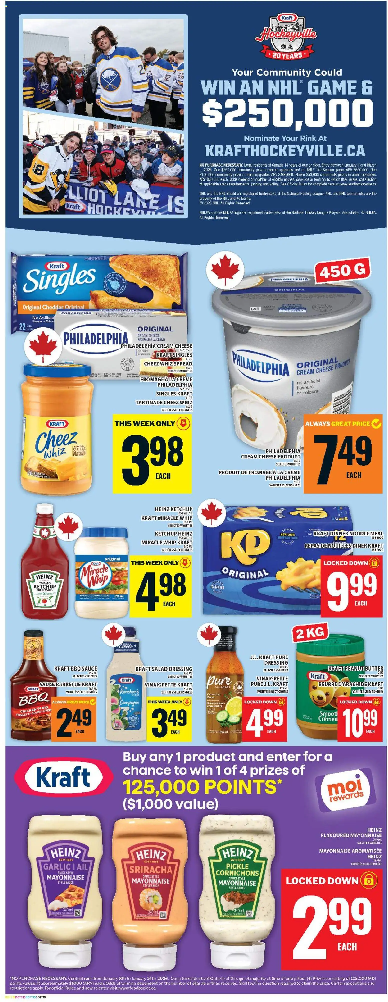 Food Basics flyer valid from 08.01.2026 | Page: 15 | Products: Ketchup, Cream, Game, Cheese