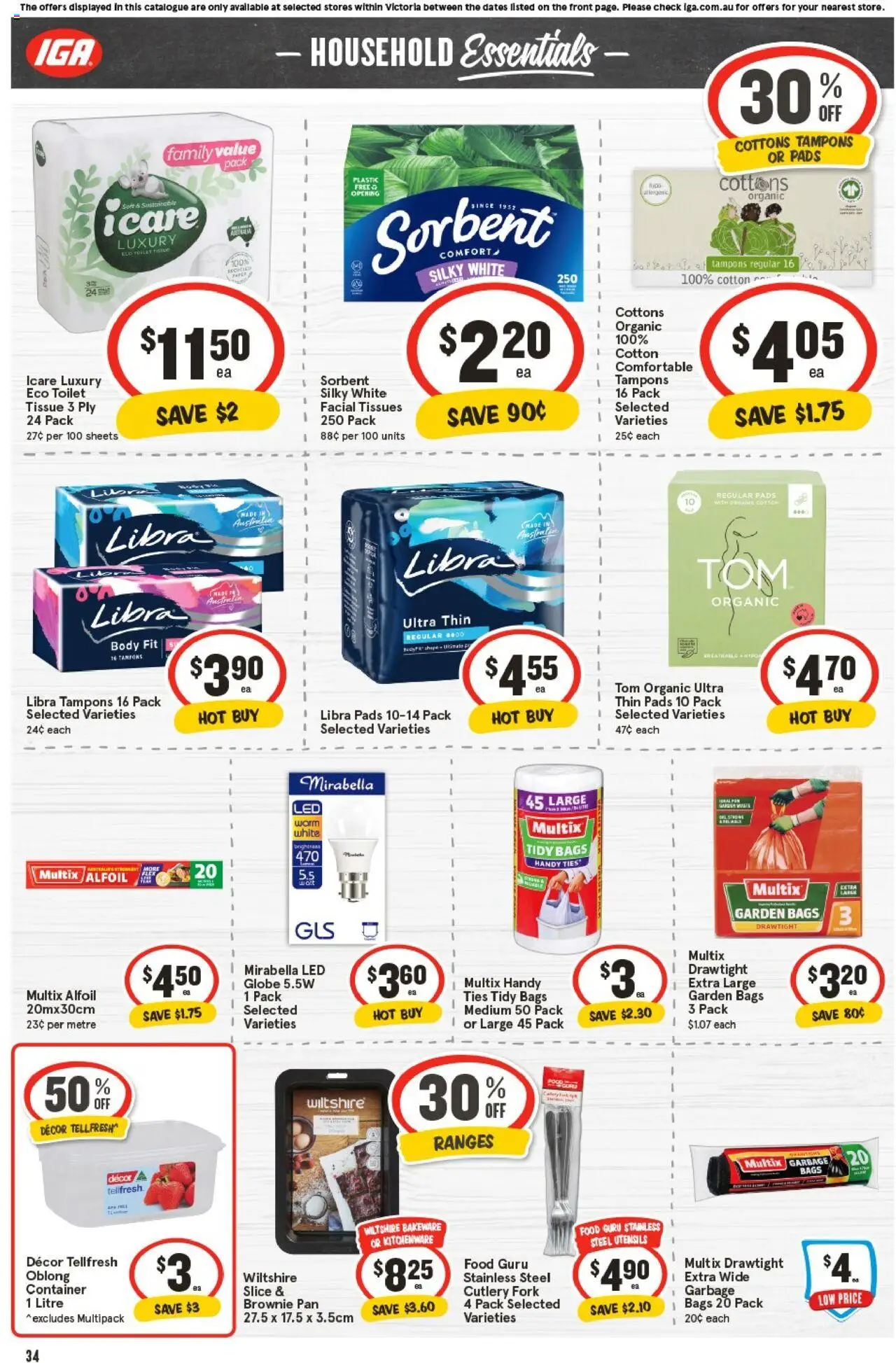 IGA catalogue - valid from 15.10.2025 | Page: 33 | Products: Cutlery, Decor, Toilet, Utensils