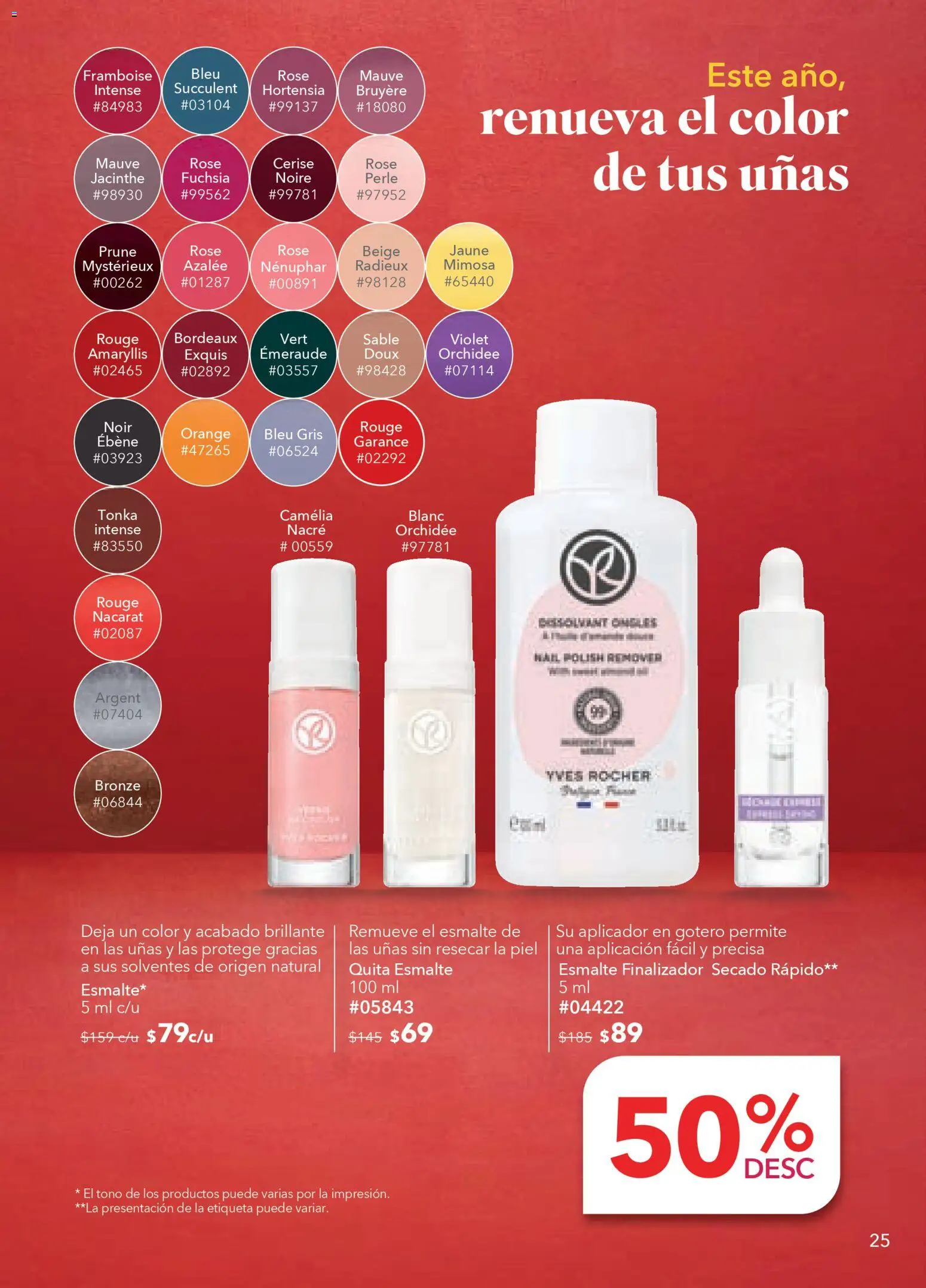 Nuevas ofertas de Yves Rocher válidas en toda la República Mexicana desde el 30.12.2025. ¡Encuentra las mejores ofertas en Yves Rocher campaña 1 2026! | Página: 25 | Productos: Quita esmalte