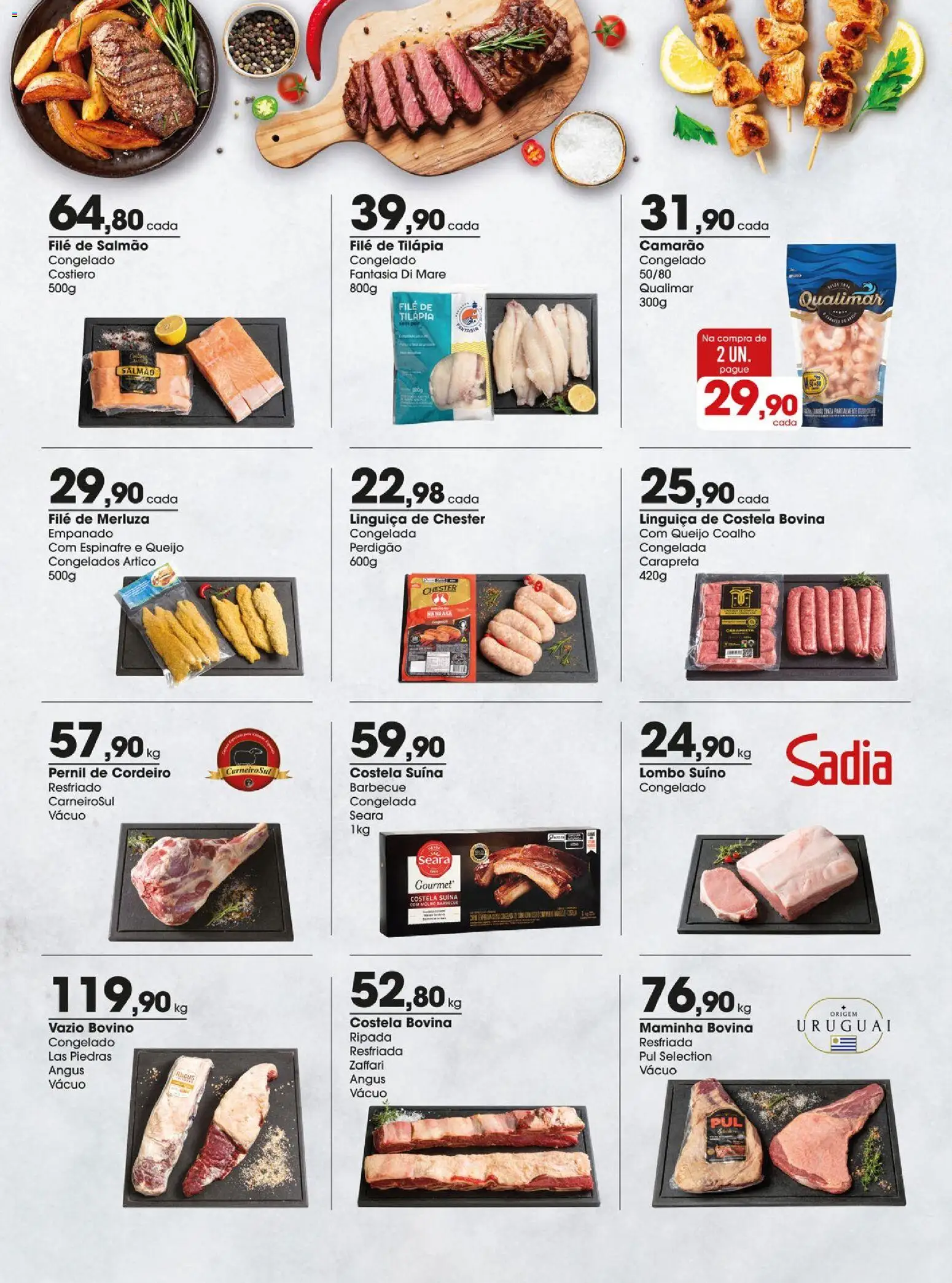 Zaffari Folheto - válido de 16.12.2025 | Página: 14 | Produtos: Maminha, Cordeiro, Camarão, Queijo