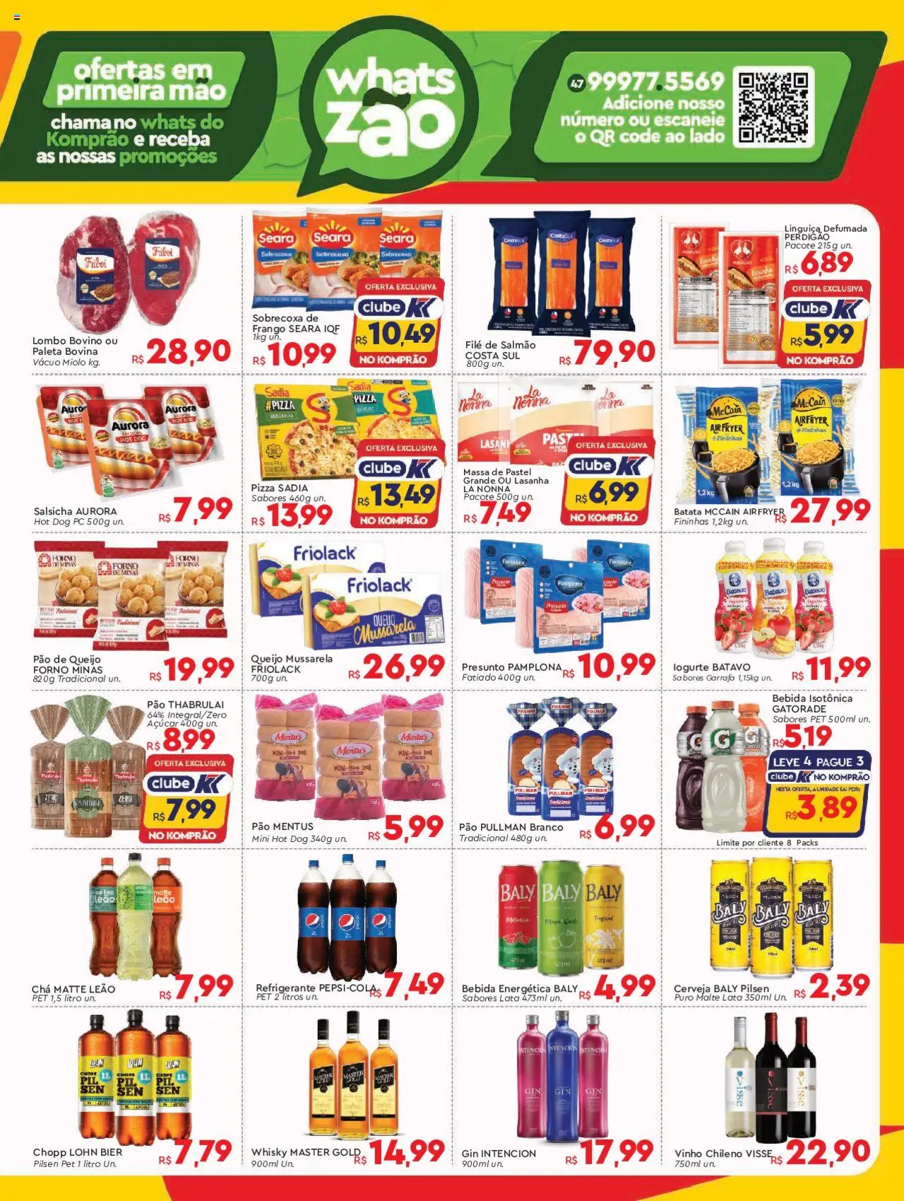 Komprao Atacadista Folheto - válido de 08.09.2025 | Página: 3 | Produtos: Ovos, Cerveja, Massa, Requeijão
