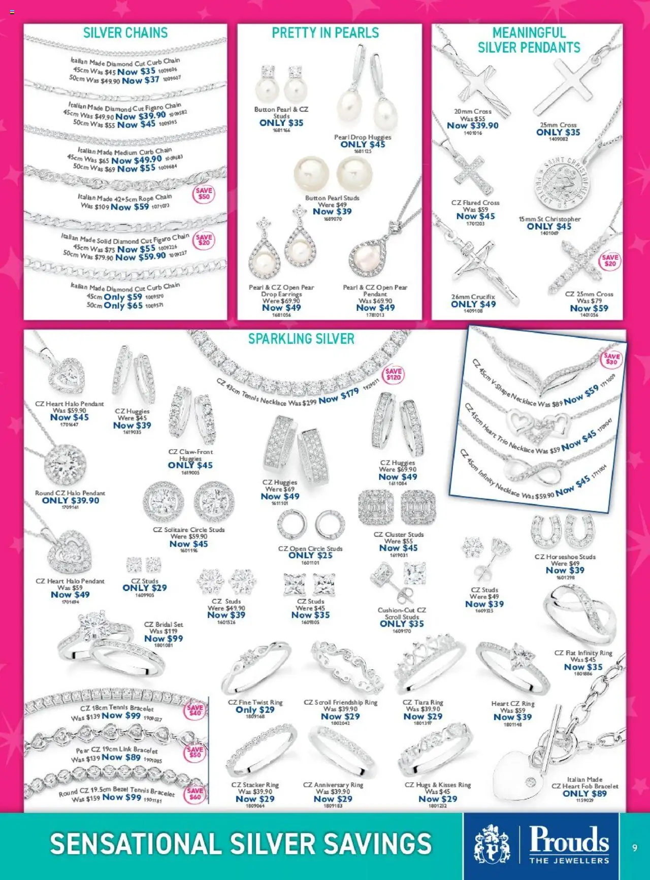 Prouds The Jewellers catalogue - valid from 13.10.2025 | Page: 9 | Products: Bracelet, Diamond, Earrings, Pendant