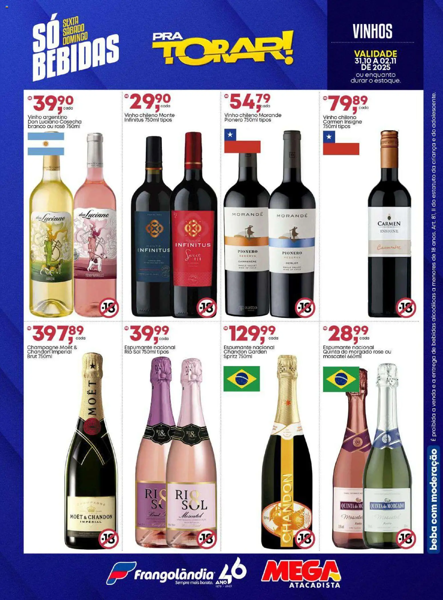 Frangolândia Folheto - válido de 31.10.2025 | Página: 8 | Produtos: Champagne, Espumante, Vinho