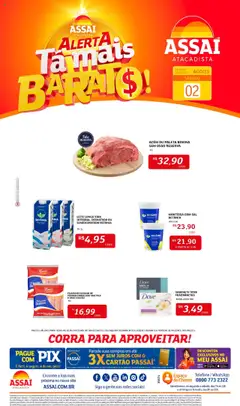 Encarte Assaí Atacadista - CE - Pré-Visualização do folheto da loja Assaí Atacadista, válido de 02.08.2025
