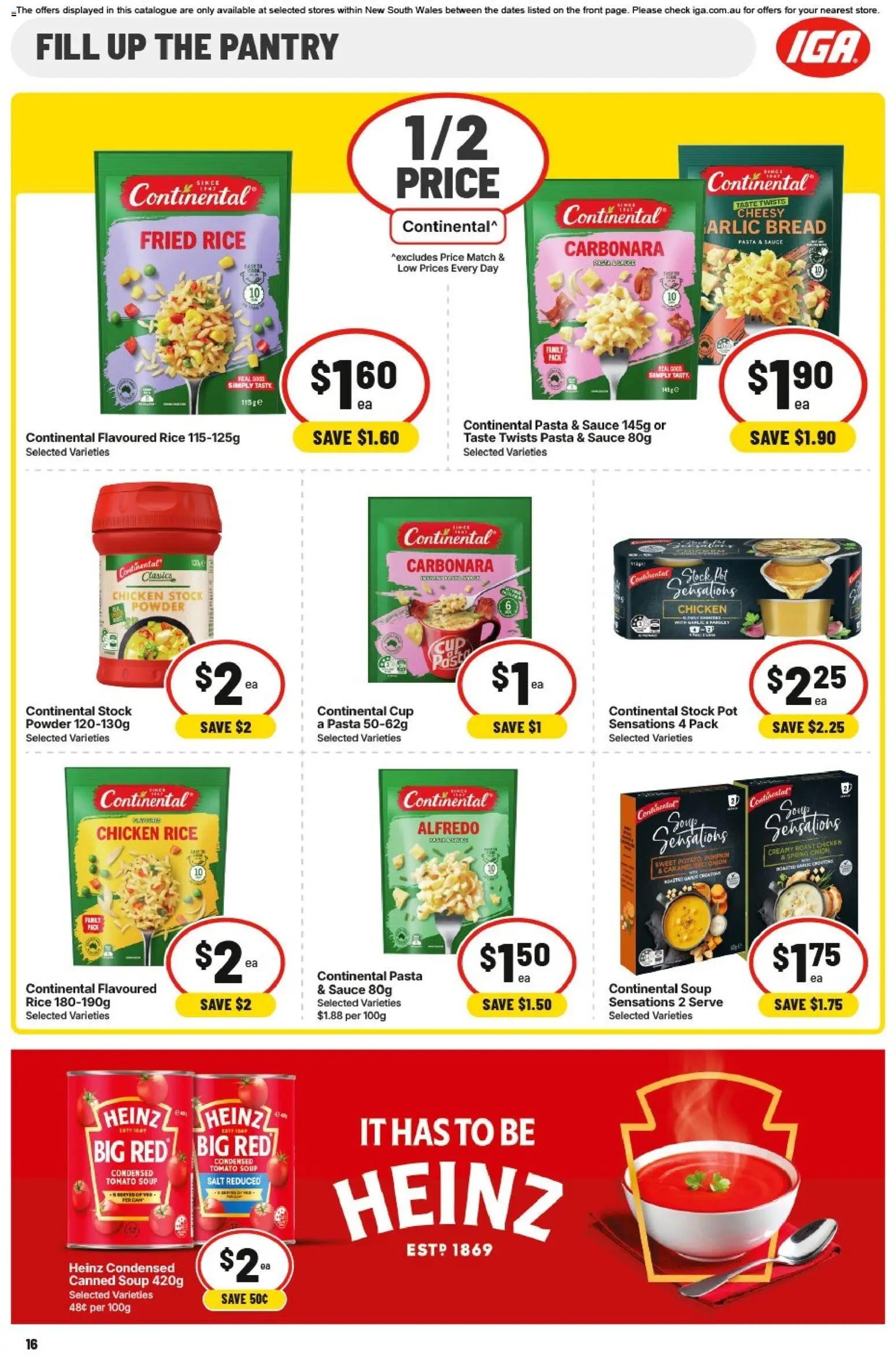 IGA catalogue - valid from 08.04.2026 | Page: 19 | Products: Bread, Chicken, Sauce, Salt