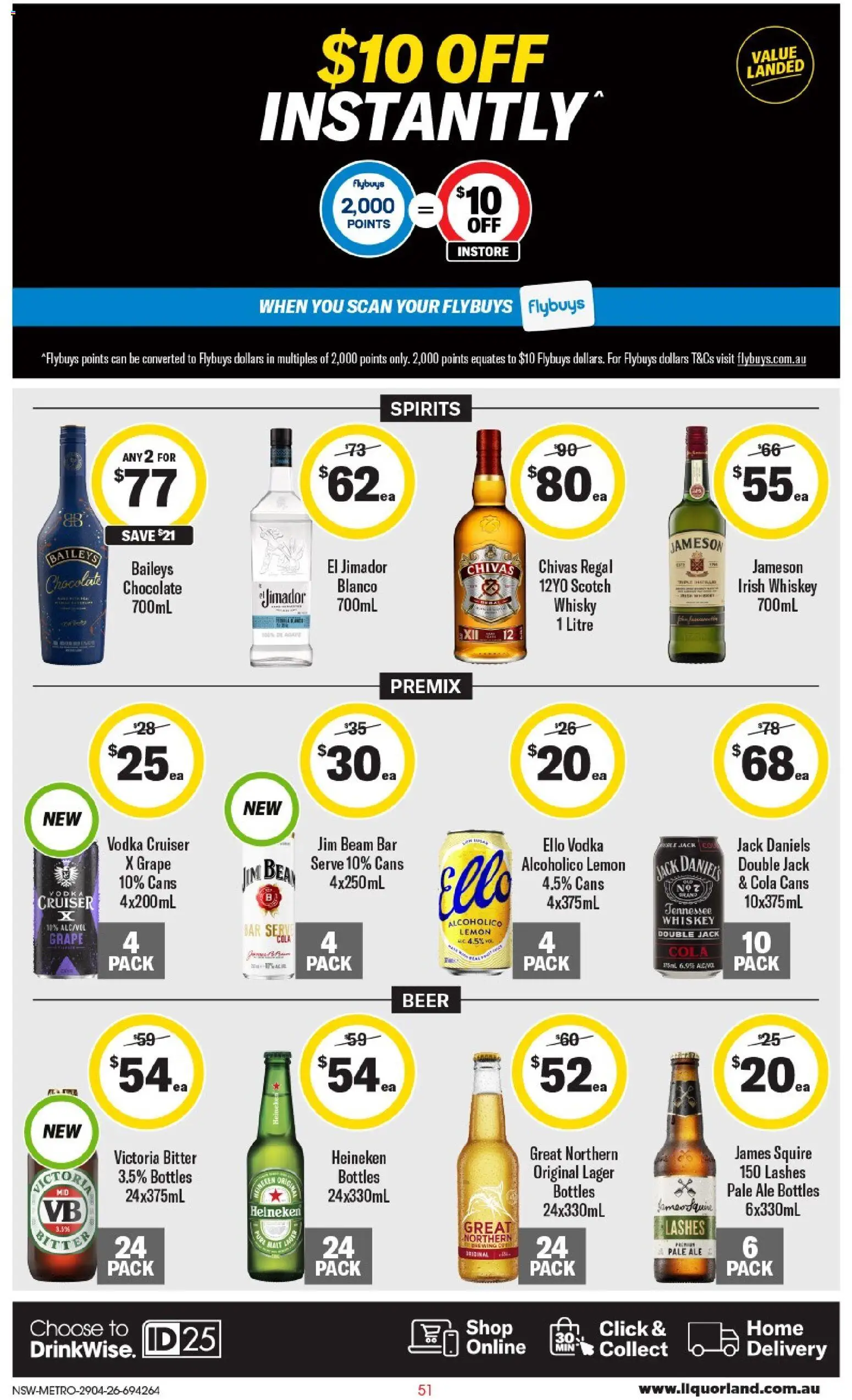 Coles catalogue - valid from 29.04.2026 | Page: 51 | Products: Chocolate, Beer, Whiskey, Scotch