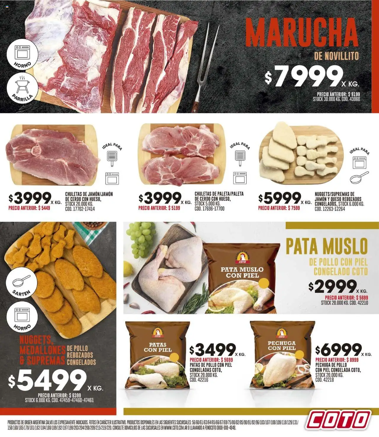 Coto ofertas │ válido desde el 08.09.2025 | Página: 3 | Productos: Horno, Sartén, Queso, Jamón