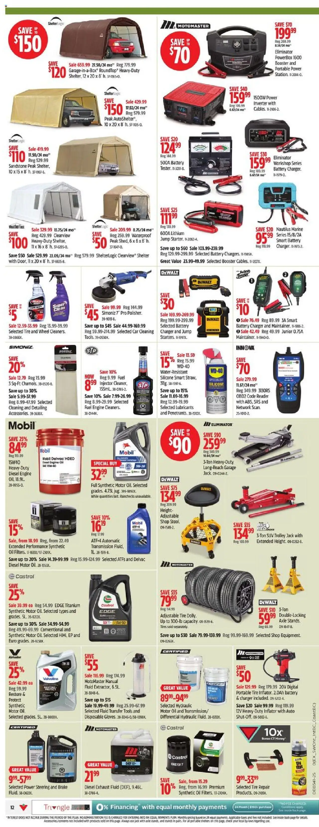Canadian Tire flyer valid from 02.10.2025 | Page: 17 | Products: Battery, Oil