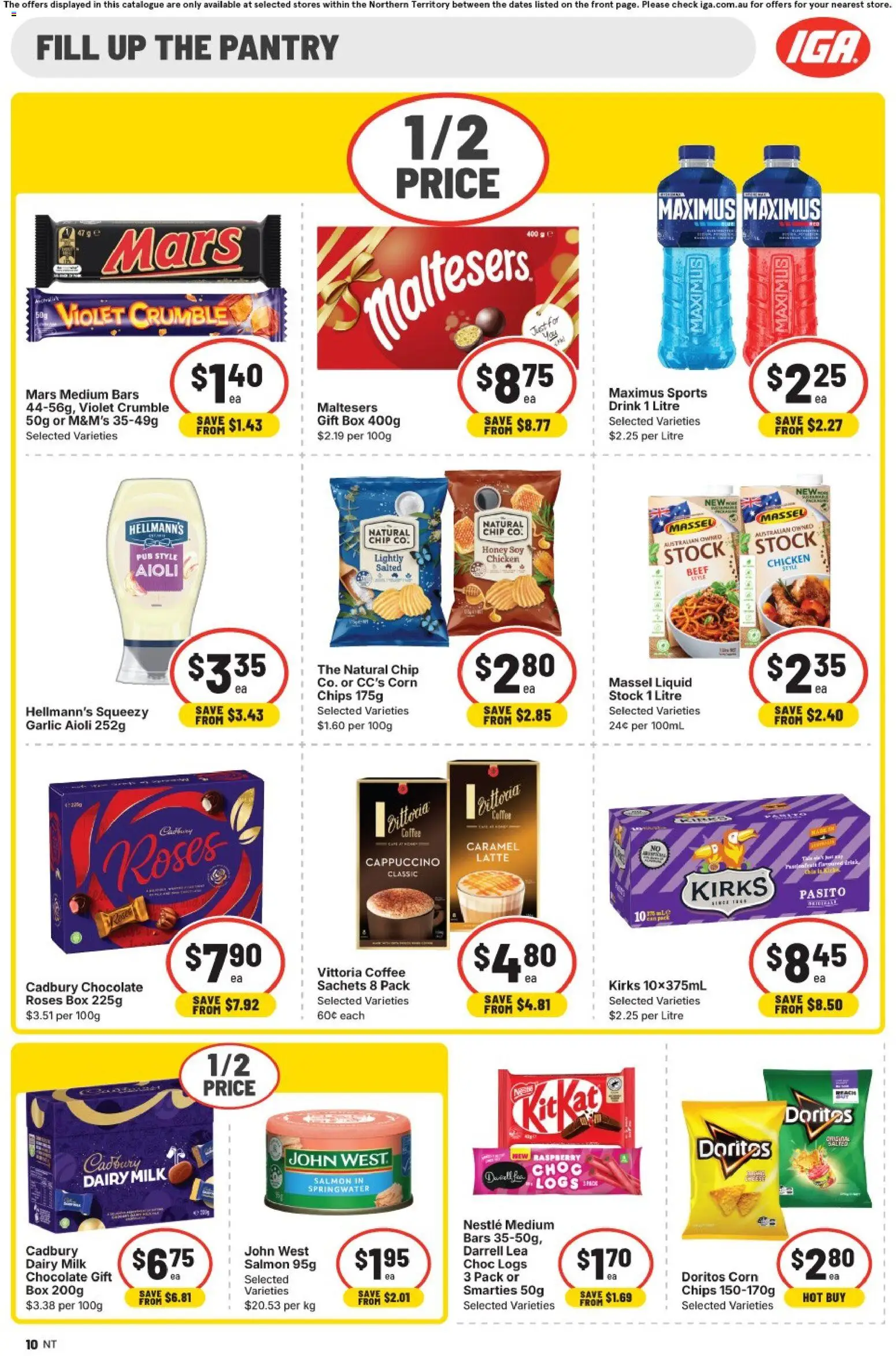 IGA catalogue - valid from 24.12.2025 | Page: 10 | Products: Box, Chocolate, Beef, Raspberry
