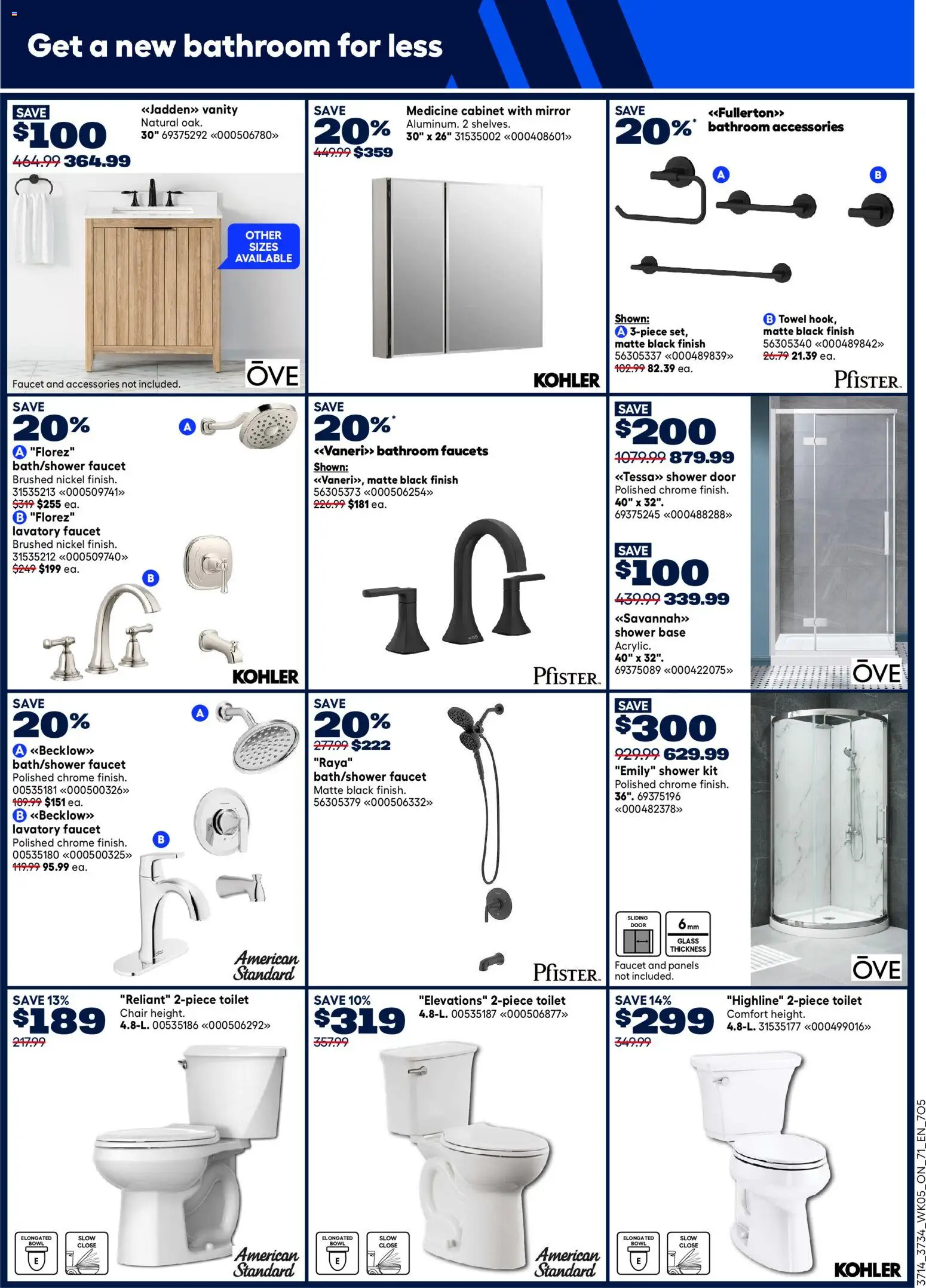 Rona flyer valid from 26.02.2026 | Page: 12 | Products: Chair, Cabinet, Shower, Mirror
