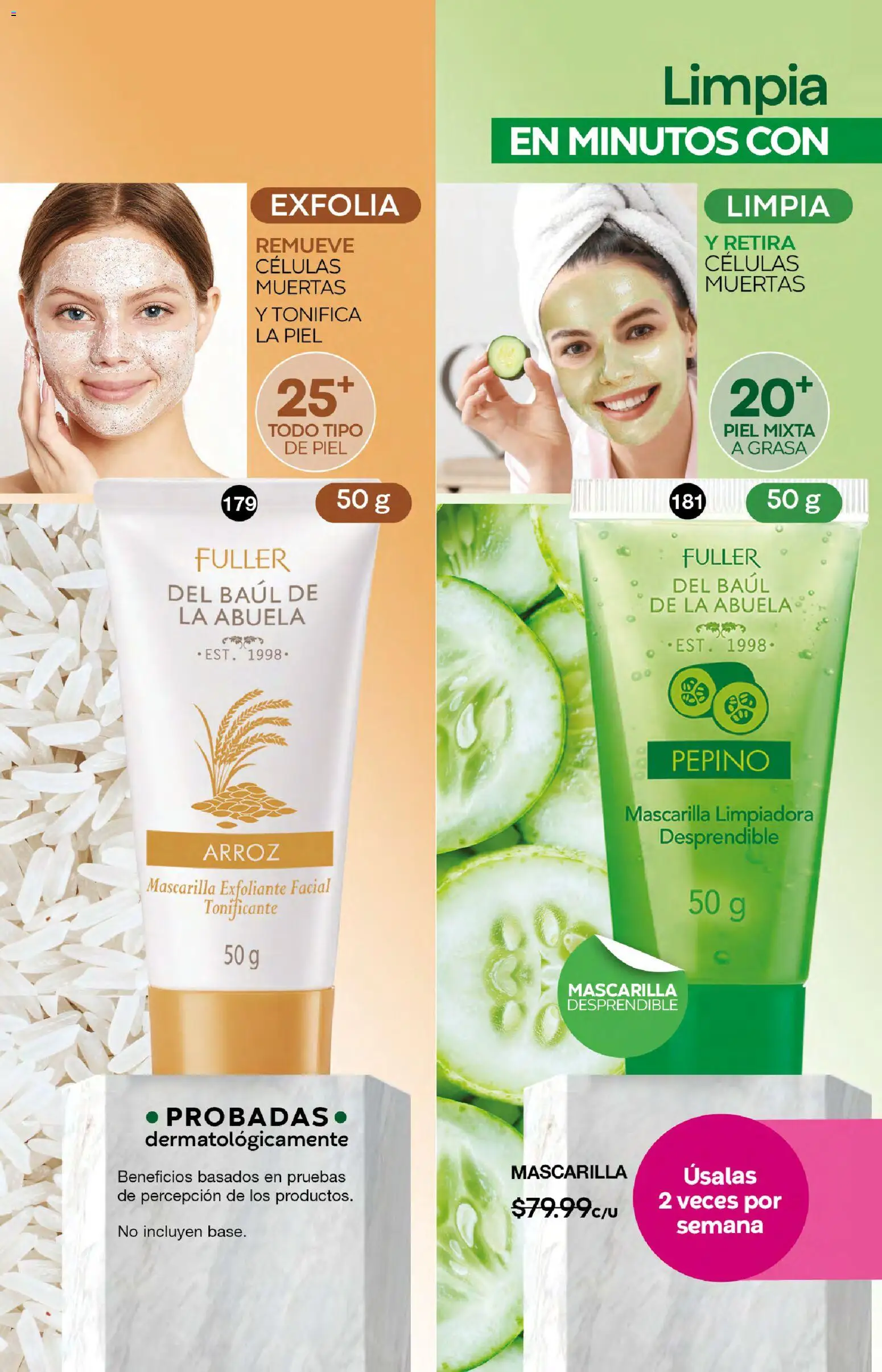 Nuevas ofertas de Fuller válidas en toda la República Mexicana desde el 18.02.2026. ¡Encuentra las mejores ofertas en Fuller campaña 23 2026! | Página: 70 | Productos: Exfoliante facial, Arroz, Mascarilla