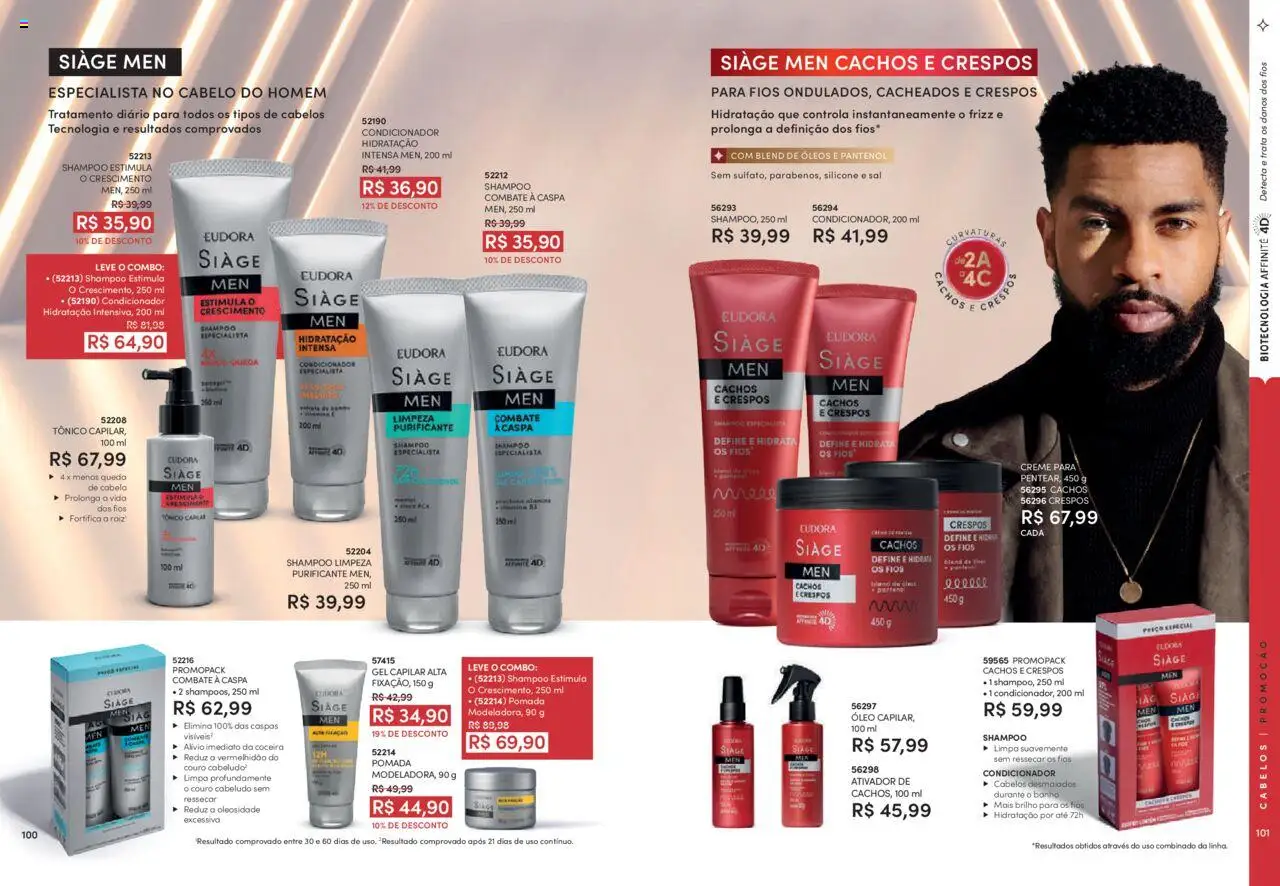 Eudora Folheto - válido de 06.08.2025 | Página: 51 | Produtos: Tônico, Óleo, Pomada, Creme