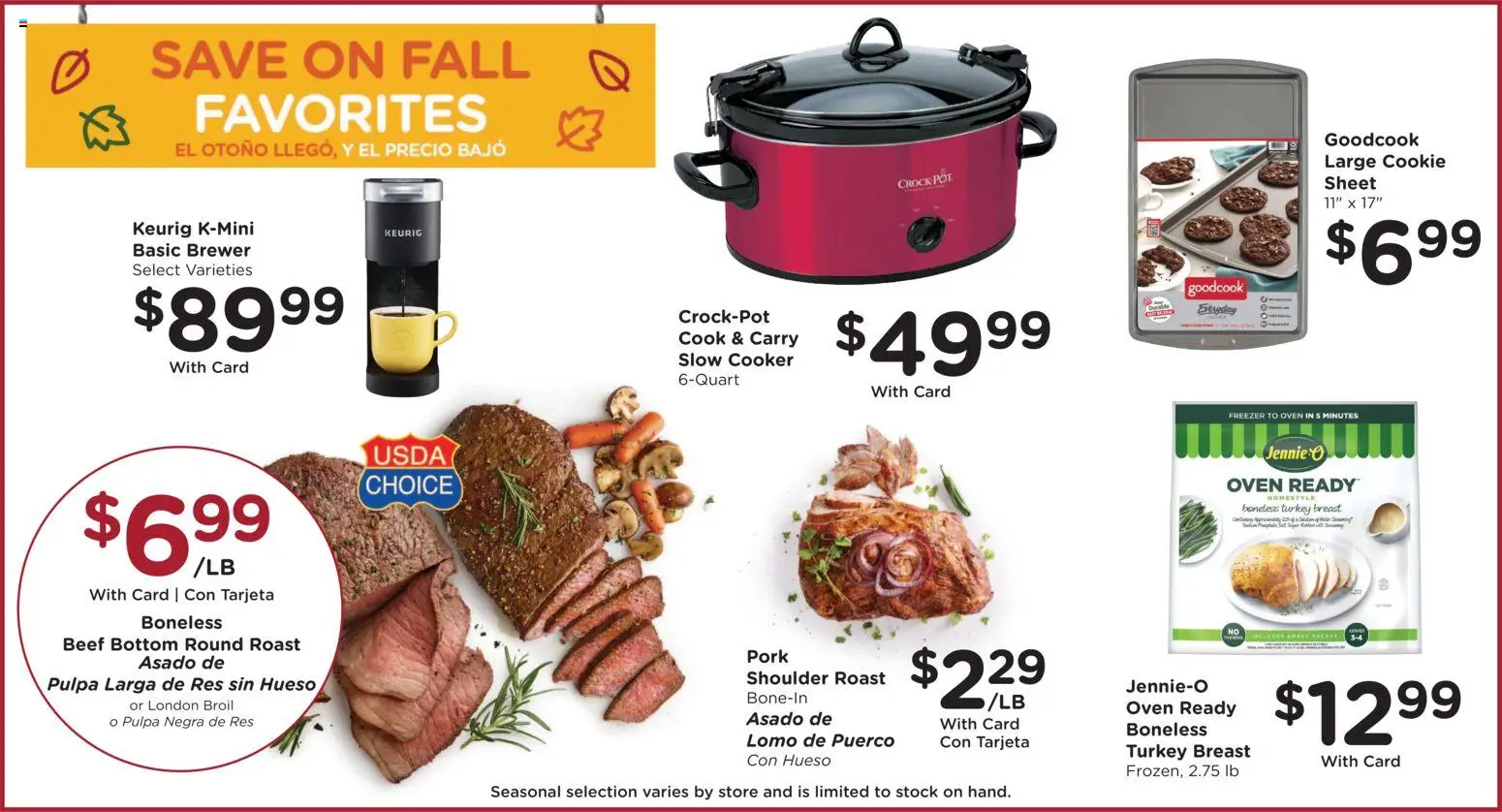 Fry's Food Weekly Ad - valid from 29.10.2025 | Page: 13 | Products: Pork, Sheet, Freezer, Oven