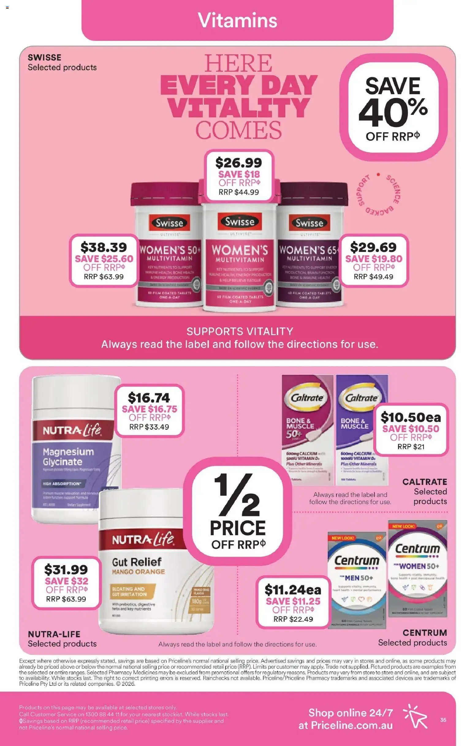 Priceline Pharmacy catalogue - valid from 22.01.2026 | Page: 35 | Products: Mango, Multivitamin, Tablets, Vitamin