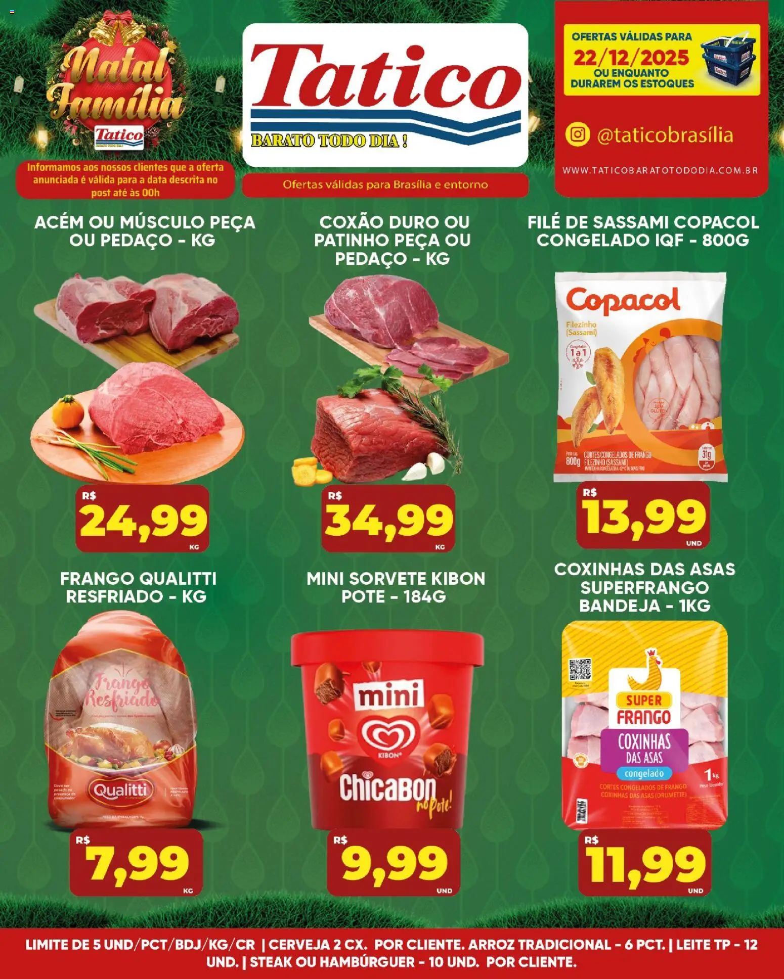 Tatico Folheto - válido de 22.12.2025 | Página: 7 | Produtos: Acém, Arroz, Sorvete, Bandeja